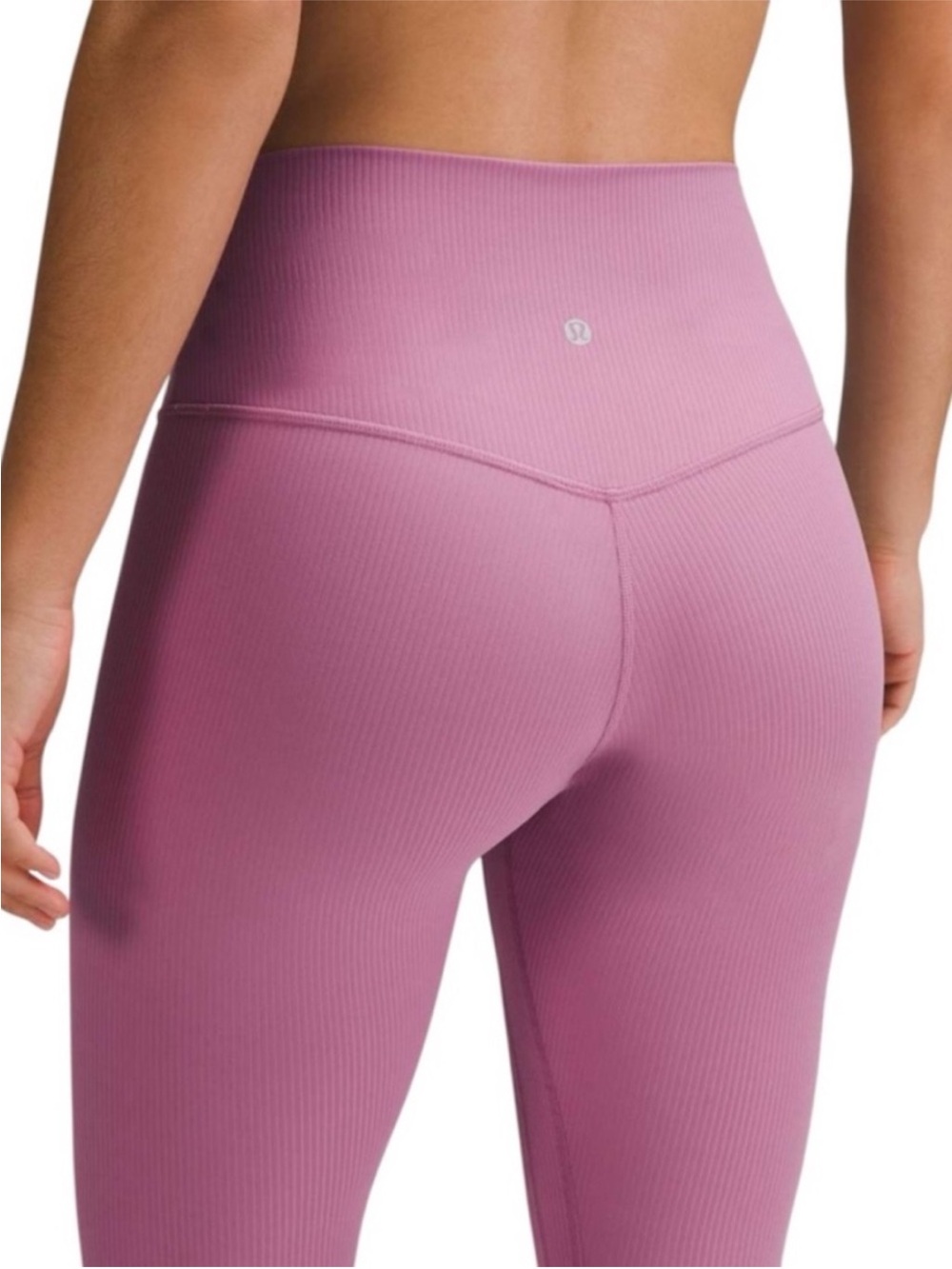 Lululemon Align Ribbed
High-Rise
Pant 25" Velvet Dust Hidden
Waistband Size 6
